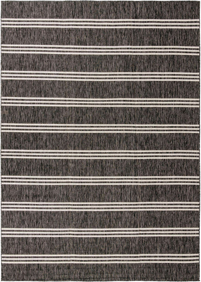 Charcoal 10' x 14' 1 Jill Zarin Outdoor Rectangle Area Rug Weather Resistant for Patio, Deck, Terrace, Balcony, Porch Durable 100% Polypropylene Carpet for Outside for Sale at Rug Engine