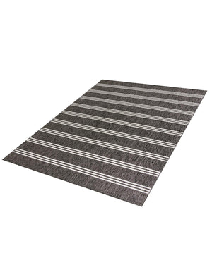 Charcoal 10' x 13' 1 Jill Zarin Outdoor Rectangle Area Rug Weather Resistant for Patio, Deck, Terrace, Balcony, Porch Durable 100% Polypropylene Carpet for Outside for Sale at Rug Engine