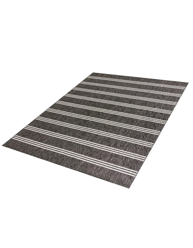 Charcoal 10' x 13' 1 Jill Zarin Outdoor Rectangle Area Rug Weather Resistant for Patio, Deck, Terrace, Balcony, Porch Durable 100% Polypropylene Carpet for Outside for Sale at Rug Engine