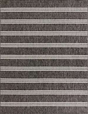 Charcoal 10' x 13' 1 Jill Zarin Outdoor Rectangle Area Rug Weather Resistant for Patio, Deck, Terrace, Balcony, Porch Durable 100% Polypropylene Carpet for Outside for Sale at Rug Engine