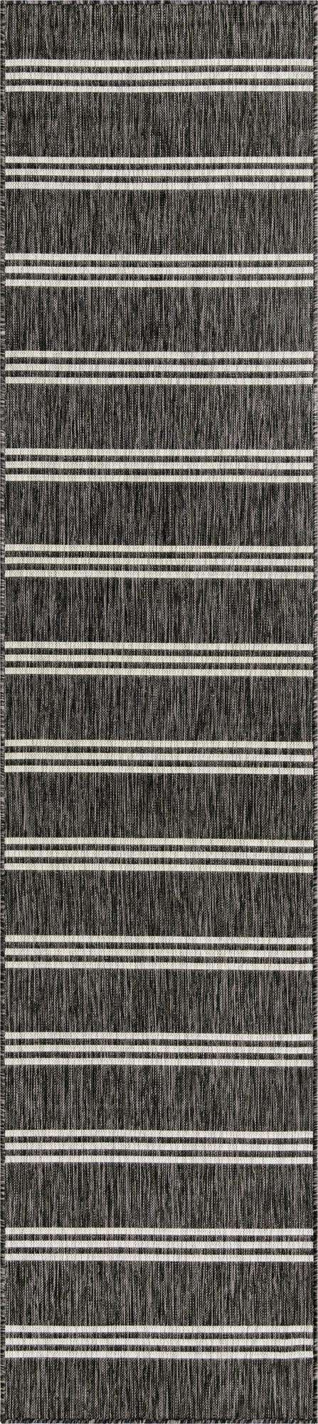 Charcoal 2' 7 x 12' Jill Zarin Outdoor Runner Area Rug Weather Resistant for Patio, Deck, Terrace, Balcony, Porch Durable 100% Polypropylene Carpet for Outside for Sale at Rug Engine