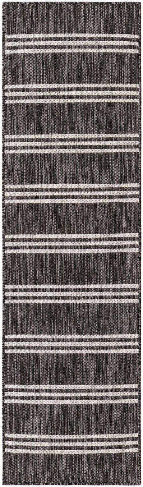 Charcoal 2' x 7' 1 Jill Zarin Outdoor Runner Rug