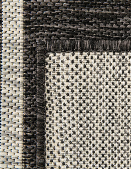 Charcoal 7' 10 x 7' 10 Jill Zarin Outdoor Octagon Area Rug Weather Resistant for Patio, Deck, Terrace, Balcony, Porch Durable 100% Polypropylene Carpet for Outside for Sale at Rug Engine