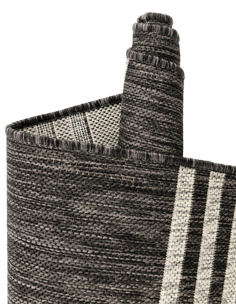 Charcoal 7' 10 x 7' 10 Jill Zarin Outdoor Octagon Area Rug Weather Resistant for Patio, Deck, Terrace, Balcony, Porch Durable 100% Polypropylene Carpet for Outside for Sale at Rug Engine