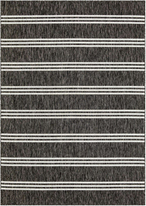 Charcoal 8' x 11' Jill Zarin Outdoor Rectangle Rug