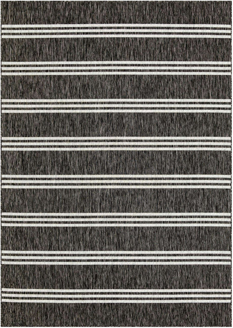 Charcoal 8' x 11' Jill Zarin Outdoor Rectangle Rug