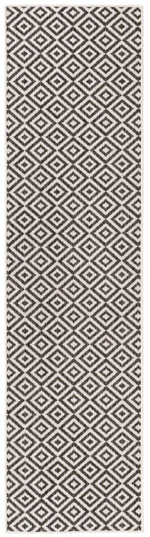 Charcoal Gray 2' 7 x 10' Jill Zarin Outdoor Runner Area Rug Weather Resistant for Patio, Deck, Terrace, Balcony, Porch Durable 100% Polypropylene Carpet for Outside for Sale at Rug Engine