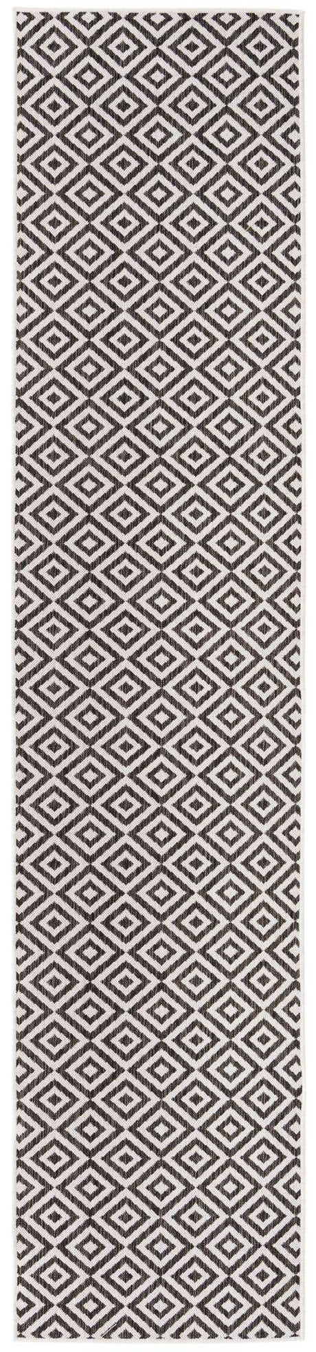Charcoal Gray 3' x 12' Jill Zarin Outdoor Runner Rug