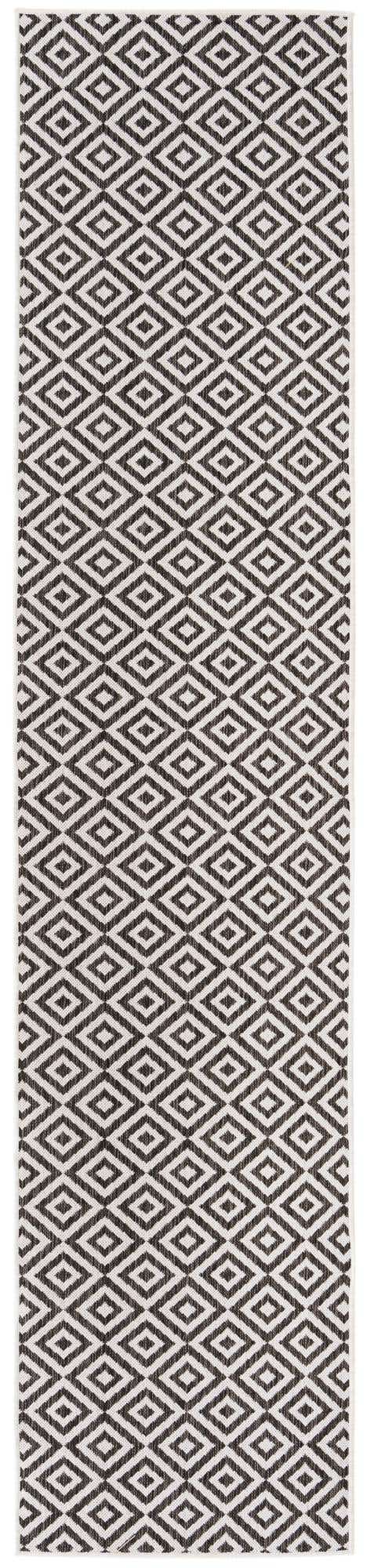 Charcoal Gray 3' x 12' Jill Zarin Outdoor Runner Rug