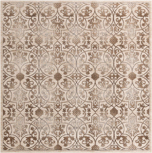 Dark Beige 10' 8 x 10' 8 Rushmore Square Area Rug 55% Polypropylene & 45% Polyester Durable Quality Carpet for Indoor Home Decorating for Sale at Rug Engine