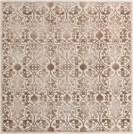 Dark Beige 10' 8 x 10' 8 Rushmore Square Area Rug 55% Polypropylene & 45% Polyester Durable Quality Carpet for Indoor Home Decorating for Sale at Rug Engine
