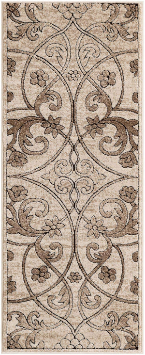 Dark Beige 2' x 5' 1 Rushmore Runner Area Rug 55% Polypropylene & 45% Polyester Durable Quality Carpet for Indoor Home Decorating for Sale at Rug Engine