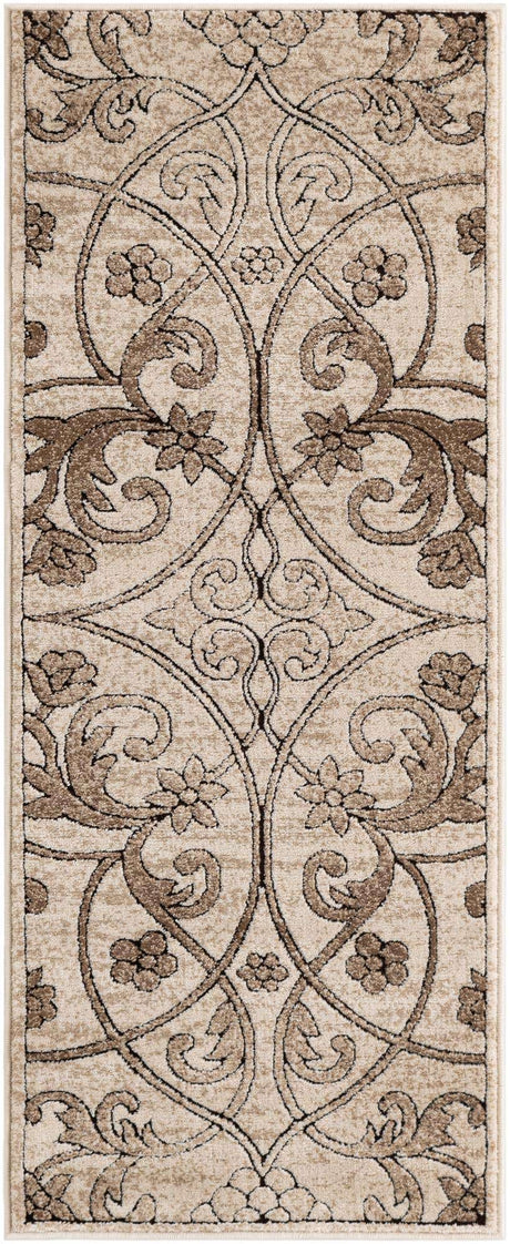 Dark Beige 2' x 5' 1 Rushmore Runner Area Rug 55% Polypropylene & 45% Polyester Durable Quality Carpet for Indoor Home Decorating for Sale at Rug Engine