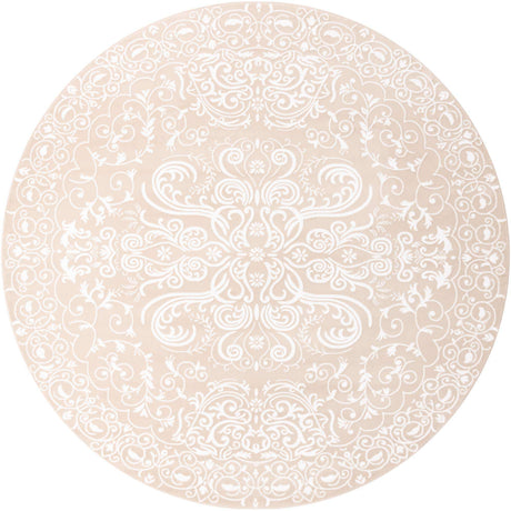 Beige 10' 8 x 10' 8 Rushmore Round Area Rug 55% Polypropylene & 45% Polyester Durable Quality Carpet for Indoor Home Decorating for Sale at Rug Engine