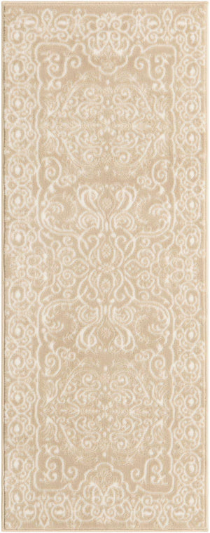 Beige 2' x 5' 1 Rushmore Runner Area Rug 55% Polypropylene & 45% Polyester Durable Quality Carpet for Indoor Home Decorating for Sale at Rug Engine