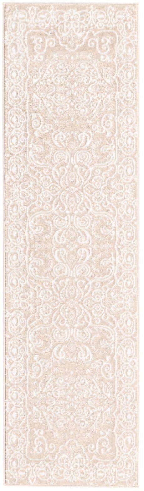 Beige 2' x 7' 1 Rushmore Runner Area Rug 55% Polypropylene & 45% Polyester Durable Quality Carpet for Indoor Home Decorating for Sale at Rug Engine
