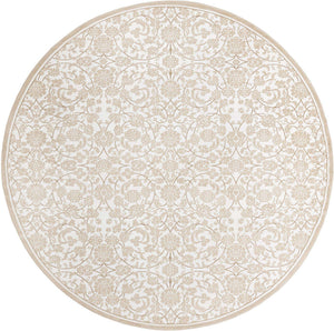 Snow White 10' 8 x 10' 8 Rushmore Round Area Rug 55% Polypropylene & 45% Polyester Durable Quality Carpet for Indoor Home Decorating for Sale at Rug Engine