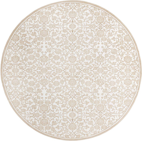 Snow White 10' 8 x 10' 8 Rushmore Round Area Rug 55% Polypropylene & 45% Polyester Durable Quality Carpet for Indoor Home Decorating for Sale at Rug Engine