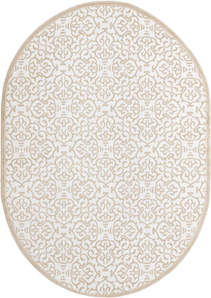 Snow White 7' 1 x 10' Rushmore Oval Area Rug 55% Polypropylene & 45% Polyester Durable Quality Carpet for Indoor Home Decorating for Sale at Rug Engine