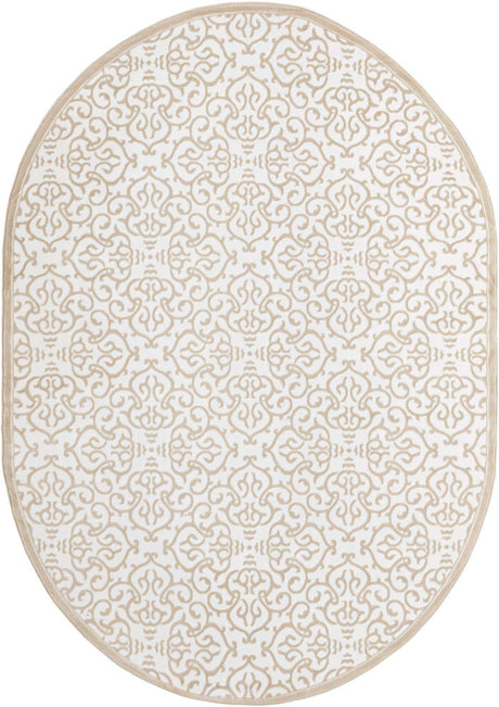 Snow White 7' 1 x 10' Rushmore Oval Area Rug 55% Polypropylene & 45% Polyester Durable Quality Carpet for Indoor Home Decorating for Sale at Rug Engine