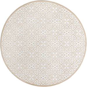 Snow White 10' 8 x 10' 8 Rushmore Round Area Rug 55% Polypropylene & 45% Polyester Durable Quality Carpet for Indoor Home Decorating for Sale at Rug Engine