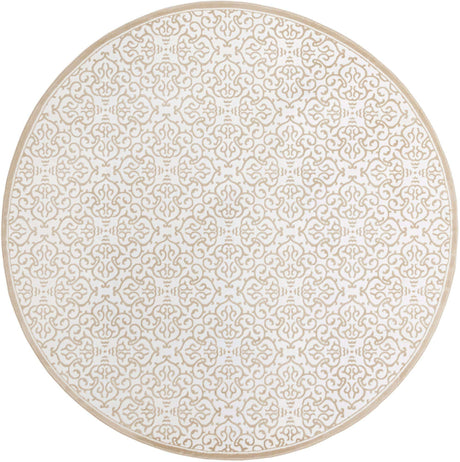 Snow White 10' 8 x 10' 8 Rushmore Round Area Rug 55% Polypropylene & 45% Polyester Durable Quality Carpet for Indoor Home Decorating for Sale at Rug Engine