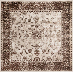 Cream 10' 8 x 10' 8 Rushmore Square Area Rug 55% Polypropylene & 45% Polyester Durable Quality Carpet for Indoor Home Decorating for Sale at Rug Engine