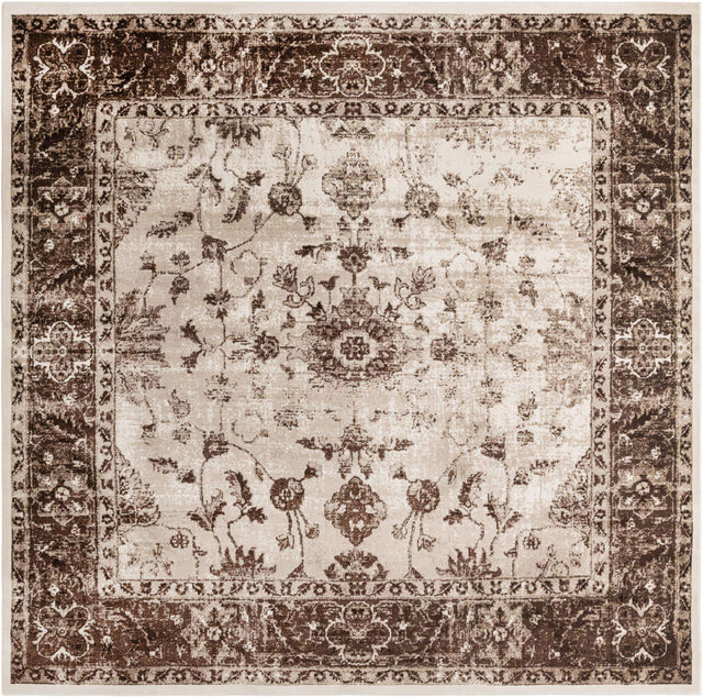 Cream 10' 8 x 10' 8 Rushmore Square Area Rug 55% Polypropylene & 45% Polyester Durable Quality Carpet for Indoor Home Decorating for Sale at Rug Engine