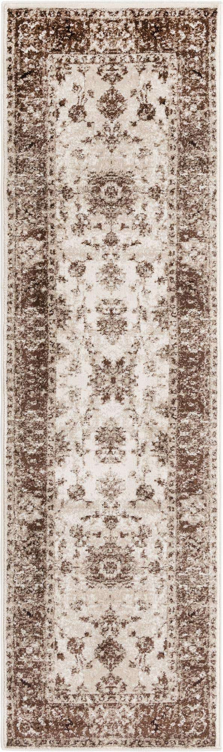 Cream 2' x 7' 1 Rushmore Runner Area Rug 55% Polypropylene & 45% Polyester Durable Quality Carpet for Indoor Home Decorating for Sale at Rug Engine