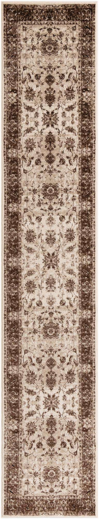 Cream 2' 6 x 13' 1 Rushmore Runner Area Rug 55% Polypropylene & 45% Polyester Durable Quality Carpet for Indoor Home Decorating for Sale at Rug Engine