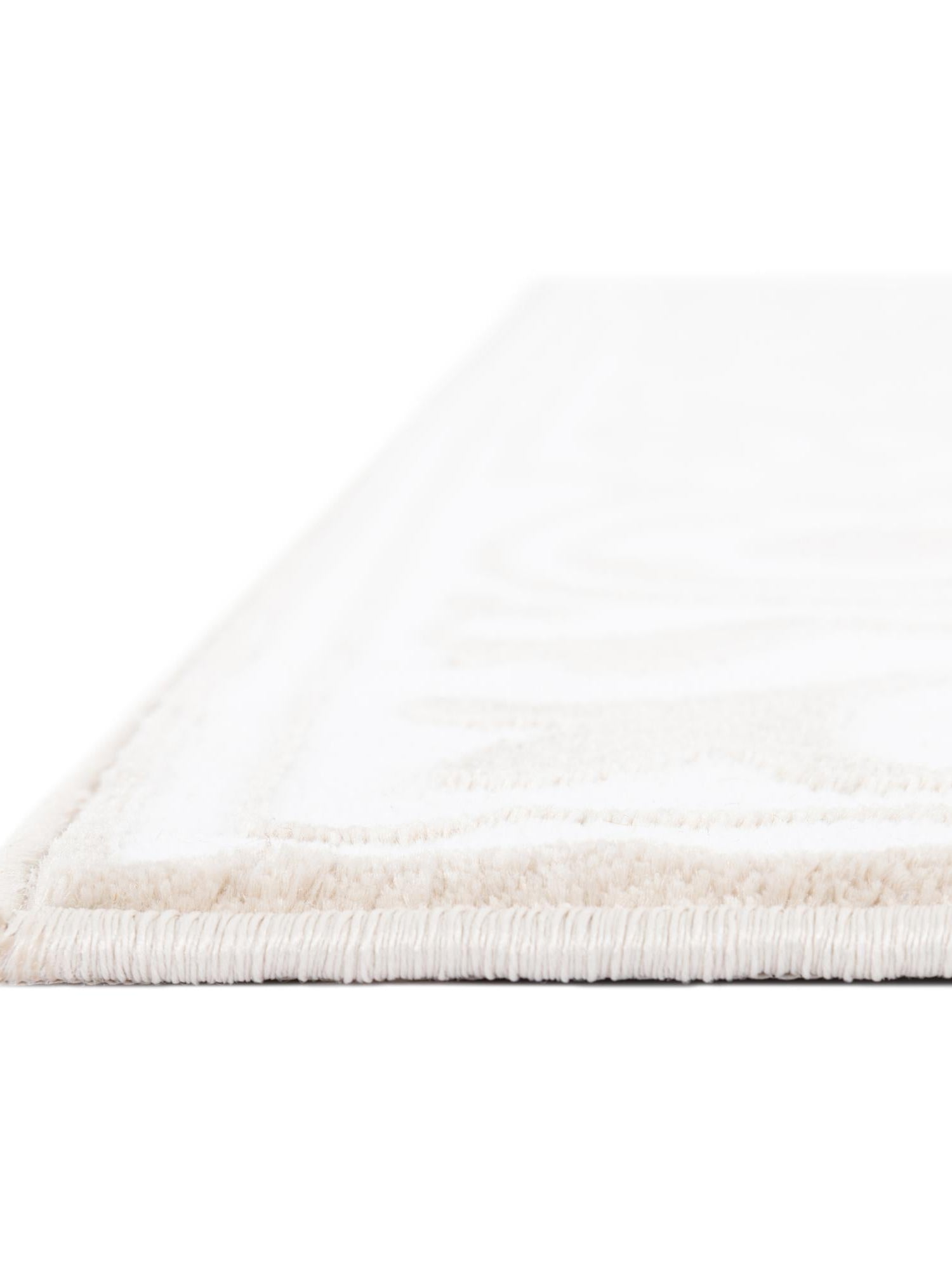 Snow White 5' 3 x 8' Hermitage Rectangle Area Rug 55% Polypropylene & 45% Polyester Easy Clean Stain-Resistant Carpet for Living, Office, Dorm Rooms for Sale at Rug Engine