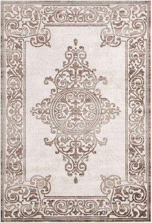 Chocolate Brown 7' 10 x 11' 6 Hermitage Rectangle Area Rug 55% Polypropylene & 45% Polyester Easy Clean Stain-Resistant Carpet for Living, Office, Dorm Rooms for Sale at Rug Engine