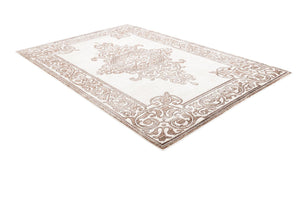Chocolate Brown 6' x 9' Hermitage Rectangle Area Rug 55% Polypropylene & 45% Polyester Easy Clean Stain-Resistant Carpet for Living, Office, Dorm Rooms for Sale at Rug Engine