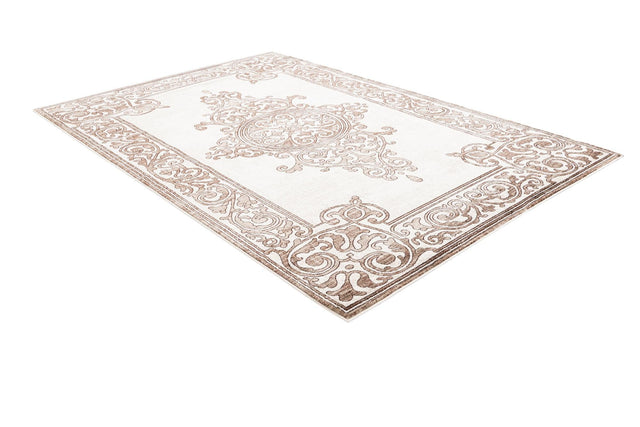 Chocolate Brown 6' x 9' Hermitage Rectangle Area Rug 55% Polypropylene & 45% Polyester Easy Clean Stain-Resistant Carpet for Living, Office, Dorm Rooms for Sale at Rug Engine