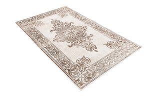 Chocolate Brown 3' 3 x 5' 3 Hermitage Rectangle Area Rug 55% Polypropylene & 45% Polyester Easy Clean Stain-Resistant Carpet for Living, Office, Dorm Rooms for Sale at Rug Engine