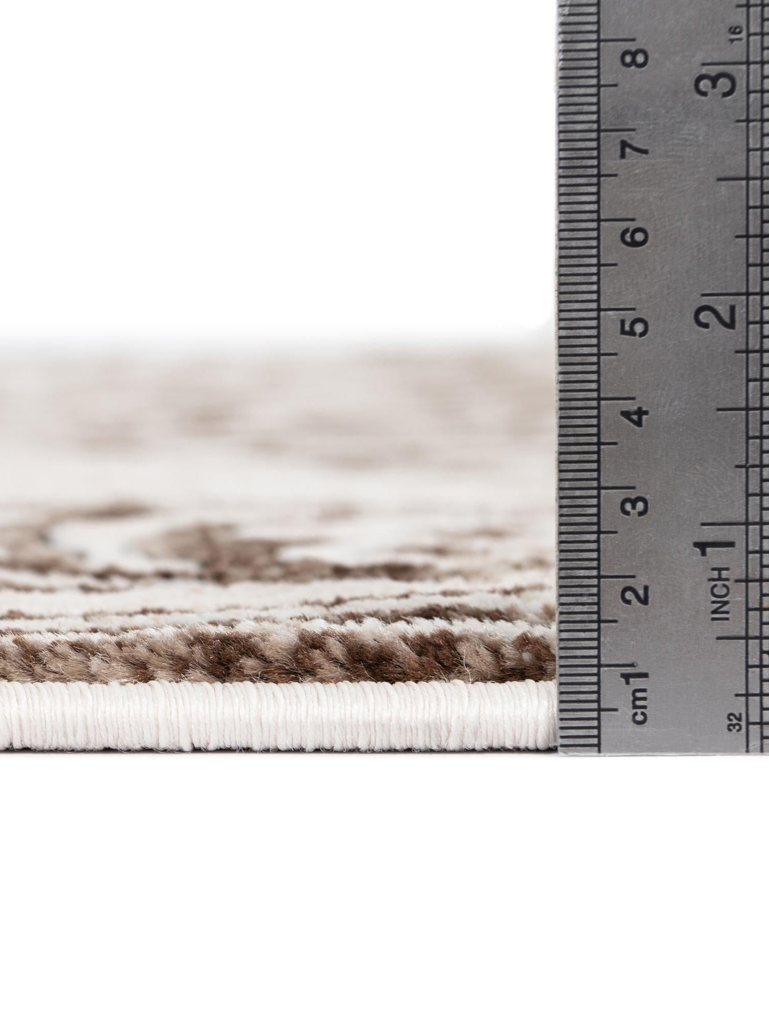 Chocolate Brown 6' x 6' Hermitage Square Area Rug 55% Polypropylene & 45% Polyester Easy Clean Stain-Resistant Carpet for Living, Office, Dorm Rooms for Sale at Rug Engine