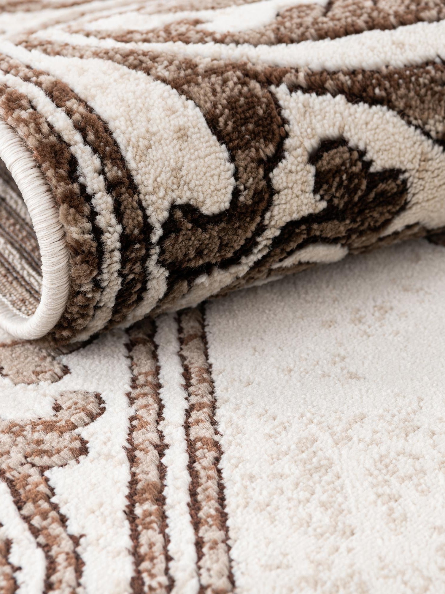Chocolate Brown 6' x 6' Hermitage Square Area Rug 55% Polypropylene & 45% Polyester Easy Clean Stain-Resistant Carpet for Living, Office, Dorm Rooms for Sale at Rug Engine