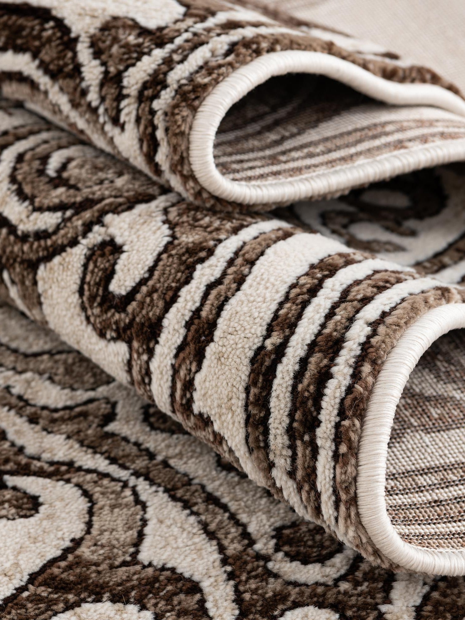 Chocolate Brown 10' 8 x 10' 8 Hermitage Square Area Rug 55% Polypropylene & 45% Polyester Easy Clean Stain-Resistant Carpet for Living, Office, Dorm Rooms for Sale at Rug Engine