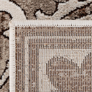 Chocolate Brown 5' 3 x 5' 3 Hermitage Octagon Area Rug 55% Polypropylene & 45% Polyester Easy Clean Stain-Resistant Carpet for Living, Office, Dorm Rooms for Sale at Rug Engine