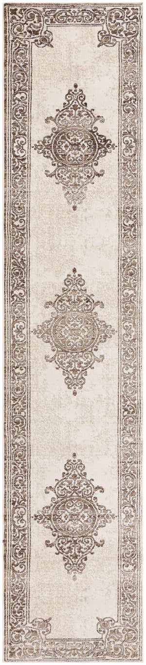 Chocolate Brown 2' 6 x 13' Hermitage Runner Area Rug 55% Polypropylene & 45% Polyester Easy Clean Stain-Resistant Carpet for Living, Office, Dorm Rooms for Sale at Rug Engine