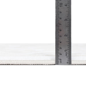 Snow White 7' 10 x 7' 10 Hermitage Octagon Area Rug 55% Polypropylene & 45% Polyester Easy Clean Stain-Resistant Carpet for Living, Office, Dorm Rooms for Sale at Rug Engine