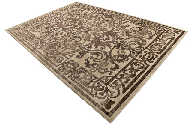 Chocolate Brown 7' 10 x 11' 6 Hermitage Rectangle Area Rug 55% Polypropylene & 45% Polyester Easy Clean Stain-Resistant Carpet for Living, Office, Dorm Rooms for Sale at Rug Engine