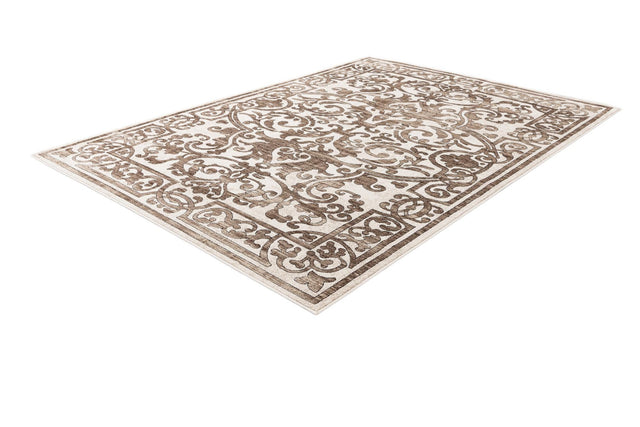 Chocolate Brown 7' x 10' Hermitage Rectangle Area Rug 55% Polypropylene & 45% Polyester Easy Clean Stain-Resistant Carpet for Living, Office, Dorm Rooms for Sale at Rug Engine