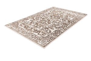 Chocolate Brown 5' 3 x 8' Hermitage Rectangle Area Rug 55% Polypropylene & 45% Polyester Easy Clean Stain-Resistant Carpet for Living, Office, Dorm Rooms for Sale at Rug Engine