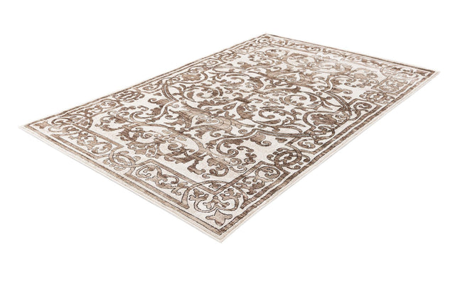 Chocolate Brown 5' 3 x 8' Hermitage Rectangle Area Rug 55% Polypropylene & 45% Polyester Easy Clean Stain-Resistant Carpet for Living, Office, Dorm Rooms for Sale at Rug Engine
