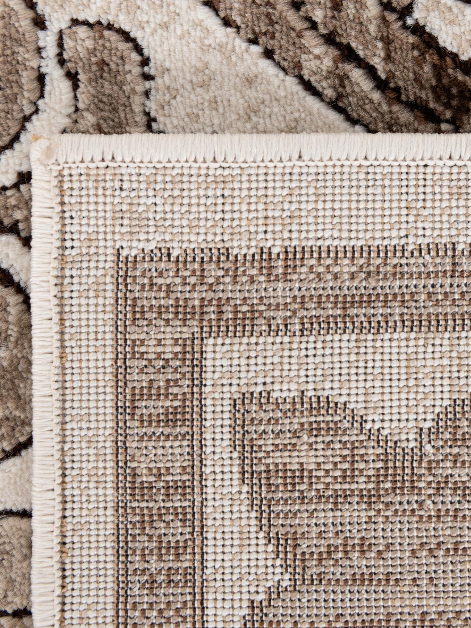 Chocolate Brown 3' 3 x 5' 3 Hermitage Rectangle Area Rug 55% Polypropylene & 45% Polyester Easy Clean Stain-Resistant Carpet for Living, Office, Dorm Rooms for Sale at Rug Engine