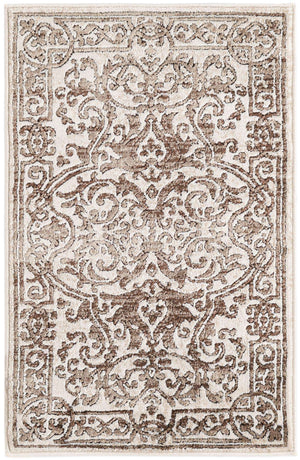 Chocolate Brown 2' x 3' Hermitage Rectangle Area Rug 55% Polypropylene & 45% Polyester Easy Clean Stain-Resistant Carpet for Living, Office, Dorm Rooms for Sale at Rug Engine