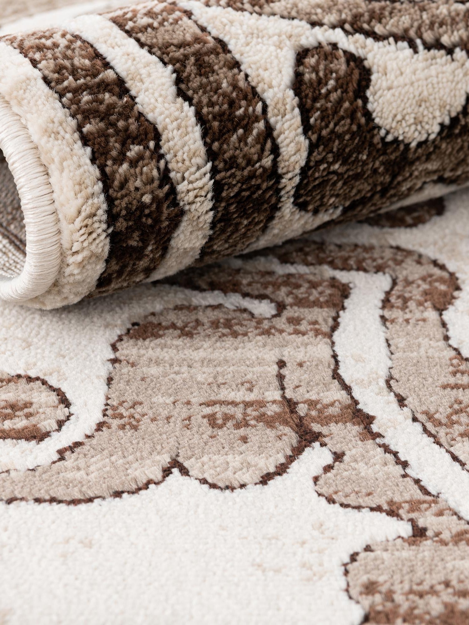 Chocolate Brown 3' 3 x 3' 3 Hermitage Square Area Rug 55% Polypropylene & 45% Polyester Easy Clean Stain-Resistant Carpet for Living, Office, Dorm Rooms for Sale at Rug Engine