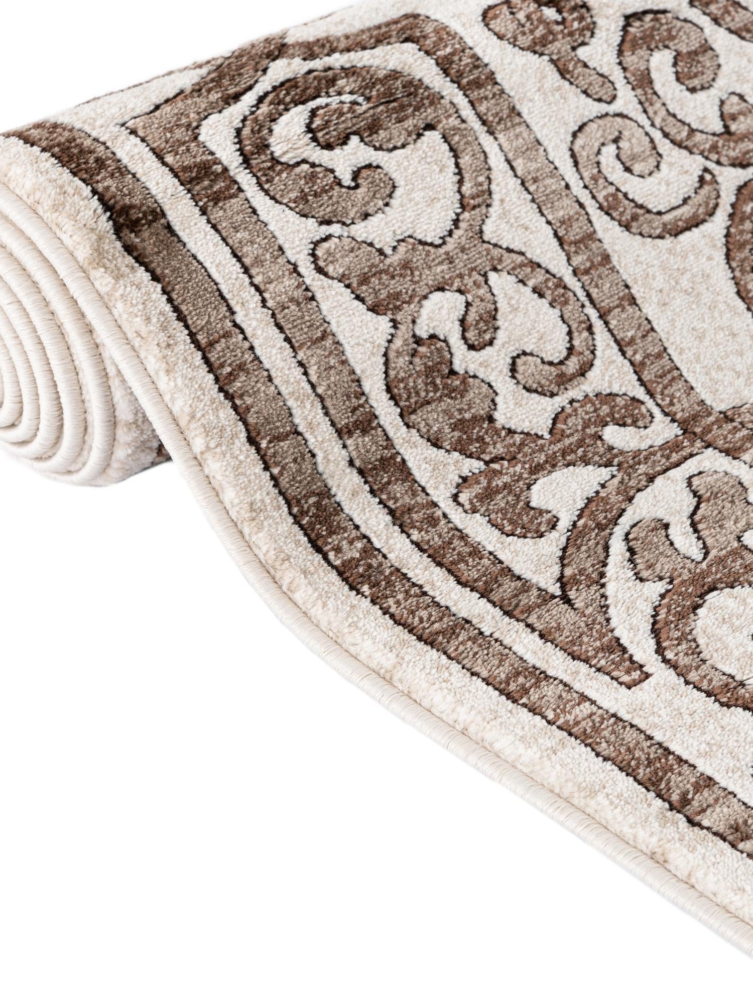Chocolate Brown 2' 6 x 14' Hermitage Runner Area Rug 55% Polypropylene & 45% Polyester Easy Clean Stain-Resistant Carpet for Living, Office, Dorm Rooms for Sale at Rug Engine