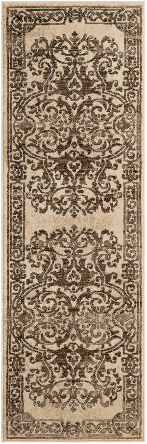 Chocolate Brown 2' x 6' Hermitage Runner Area Rug 55% Polypropylene & 45% Polyester Easy Clean Stain-Resistant Carpet for Living, Office, Dorm Rooms for Sale at Rug Engine
